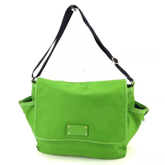 Kate Spade Shoulder bag Green Navy Woman
